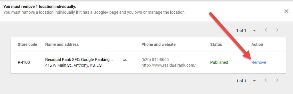 managing a google map listing
