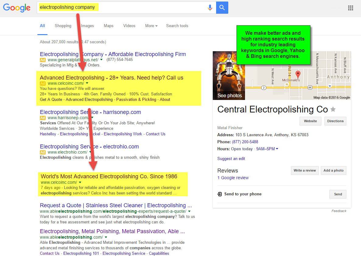 seo-ppc-example-for-electropolishing-company