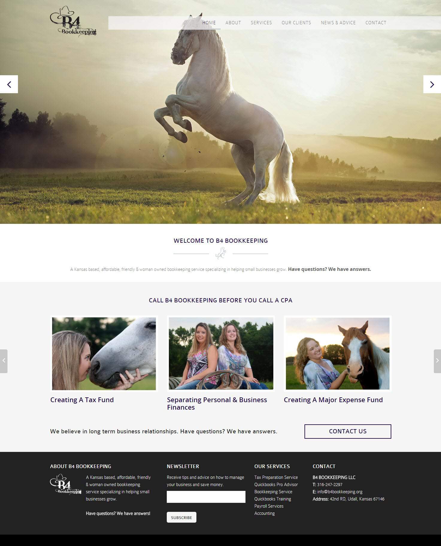 home page preview -b4bookkeeping