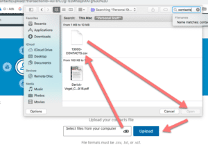 how to upload linkedin contacts