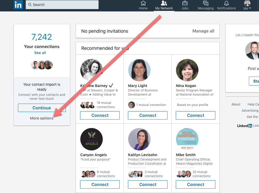 how to upload linkedin contacts 3
